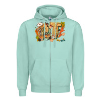 Seafoam fall rt Zipper Hoodie - CowGirlArtShop