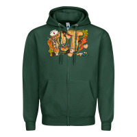Sports Green fall rt Zipper Hoodie - CowGirlArtShop