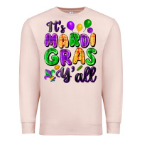 Pale Pink It's Mardi Gras y'all Premium Sweatshirt - FaDigitalArtStudio