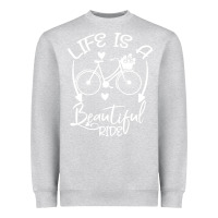 Heather Grey Life is a beautiful ride Heavyweight Sweatshirt - Bettercallsaul