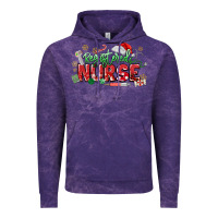Cloud Purple Registered Nurse Christmas Vintage Hoodie - MaliasSmallBusiness