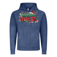 Vintage Denim Registered Nurse Christmas Vintage Hoodie - MaliasSmallBusiness
