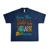Navy Living The Small Town Dream Urban Heavy Tee - BundleAndBundleShop