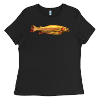 Black golden trout west virginia Ladies Tee - LillyAllenDesigns