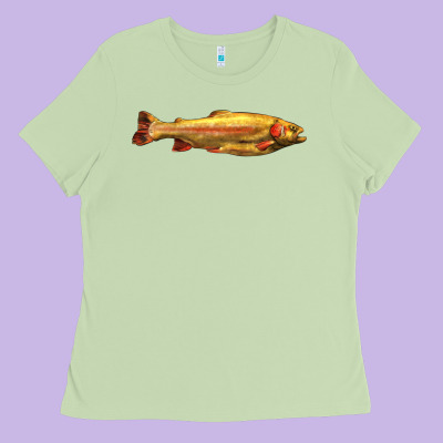 Golden Trout West Virginia Ladies Tee Designed By Lillyallendesigns