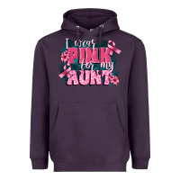 Plum i wear pink for my aunt Heavyweight Hoodie - FaDigitalArtStudio