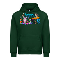 Forest Green happy easter coffee Urban Hoodie - CowhideDigitalArt