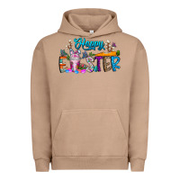 Pigment Burro happy easter coffee Urban Hoodie - CowhideDigitalArt