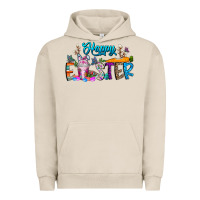 Pigment French Oak happy easter coffee Urban Hoodie - CowhideDigitalArt