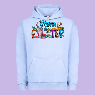 Happy Easter Coffee Urban Hoodie Designed By Cowhidedigitalart