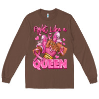 Chestnut Survivor queen Breast Cancer afro girl sneakers Long Sleeve Tee - RanaPortraitStore