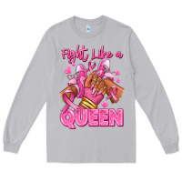 Moon Dust Survivor queen Breast Cancer afro girl sneakers Long Sleeve Tee - RanaPortraitStore