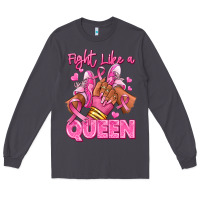 Smoke Survivor queen Breast Cancer afro girl sneakers Long Sleeve Tee - RanaPortraitStore