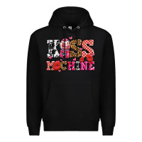 Black kiss machine with lips olivia Premium Hoodie - OliviaCreatesArt