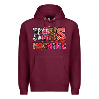 Burgundy kiss machine with lips olivia Premium Hoodie - OliviaCreatesArt