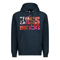 Navy kiss machine with lips olivia Premium Hoodie - OliviaCreatesArt