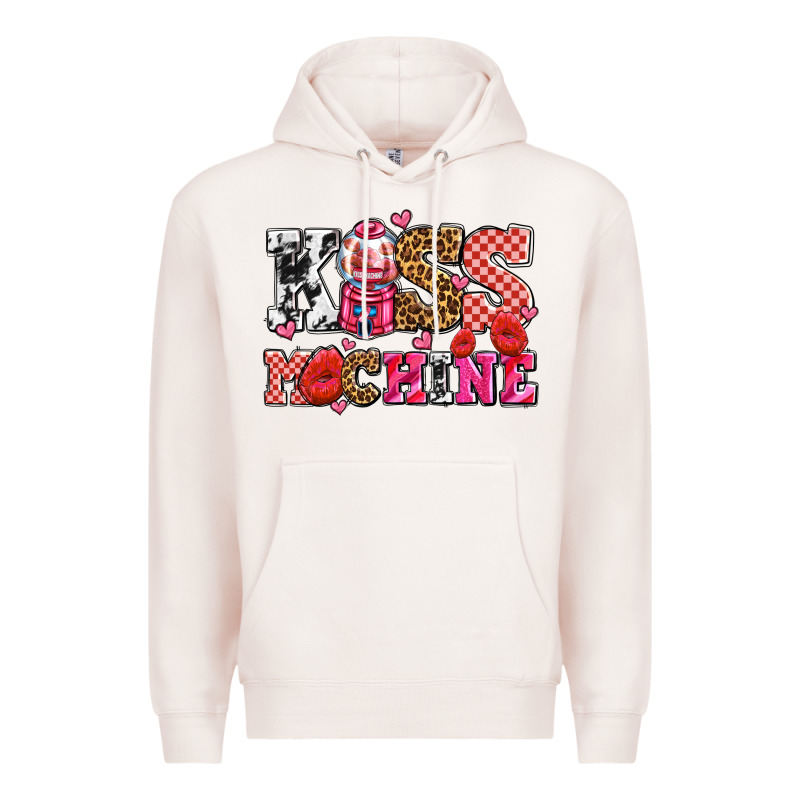 Kiss Machine With Lips Olivia Premium Hoodie by OliviaCreatesArt | Teevron