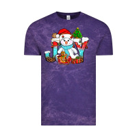 Cloud Purple joy christmas with snowman bbs Vintage Tee - BundleAndBundleShop