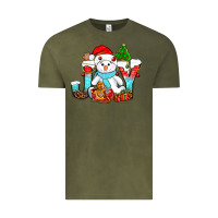 Vintage Olive joy christmas with snowman bbs Vintage Tee - BundleAndBundleShop