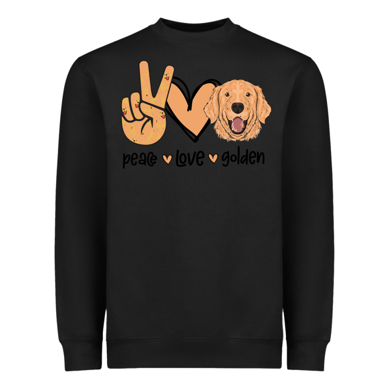 Peace Love Golden Heavyweight Sweatshirt by Bettercallsaul | Teevron