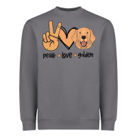 Storm Peace Love Golden Heavyweight Sweatshirt - Bettercallsaul
