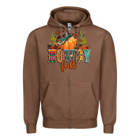 Chestnut howdy fall Zipper Hoodie - CowGirlArtShop