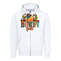 White howdy fall Zipper Hoodie - CowGirlArtShop
