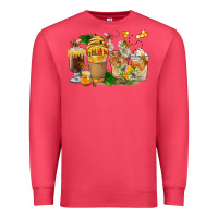 Cardinal Honey Bee Coffee Cups Premium Sweatshirt - FaDigitalArtStudio