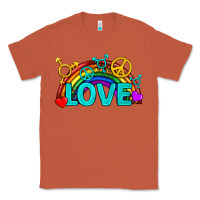 Copper Western LGBTQ+ Love Rainbow Classic Tee - BundleAndBundleShop