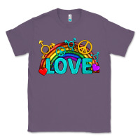 Lavender Western LGBTQ+ Love Rainbow Classic Tee - BundleAndBundleShop