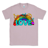 Lilac Western LGBTQ+ Love Rainbow Classic Tee - BundleAndBundleShop
