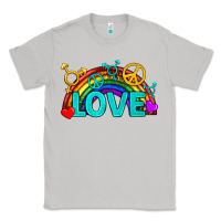 Moon Dust Western LGBTQ+ Love Rainbow Classic Tee - BundleAndBundleShop