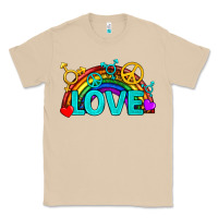 Mushroom Western LGBTQ+ Love Rainbow Classic Tee - BundleAndBundleShop