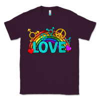 Plum Western LGBTQ+ Love Rainbow Classic Tee - BundleAndBundleShop
