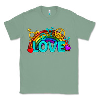 Sage Western LGBTQ+ Love Rainbow Classic Tee - BundleAndBundleShop