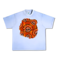 Grape Ice Thanksgiving Turkey With Tartan Patch Urban Heavy Tee - BundleAndBundleShop