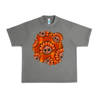 Tornado Thanksgiving Turkey With Tartan Patch Urban Heavy Tee - BundleAndBundleShop