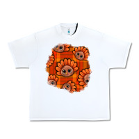 White Thanksgiving Turkey With Tartan Patch Urban Heavy Tee - BundleAndBundleShop