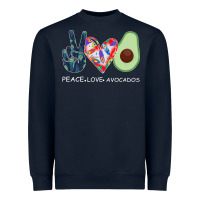 Navy PEACE LOVE AVOCADOS Heavyweight Sweatshirt - Bettercallsaul