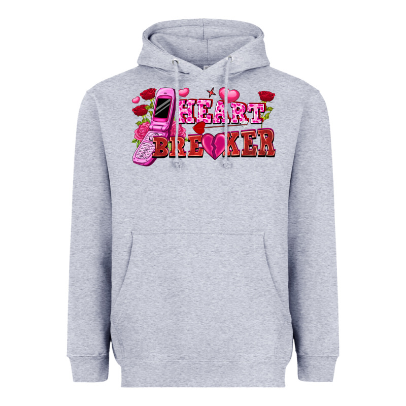 Heart Breaker Valentine's Day Heavyweight Hoodie by FaDigitalArtStudio | Teevron