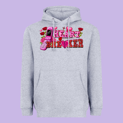 Heart Breaker Valentine's Day Heavyweight Hoodie Designed By Fadigitalartstudio