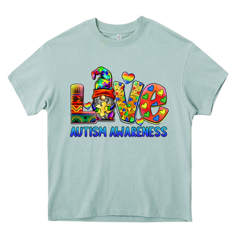 Autism Awareness Love Heavy Core Tee by BarkalooDesign | Teevron