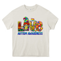 Cream autism awareness love Heavy Core Tee - BarkalooDesign