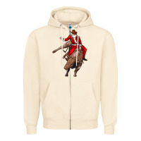 Sandshell santa riding a bull Zipper Hoodie - CowGirlArtShop