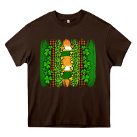 Chocolate Brown st patricks  brushstrokes Heavy Core Tee - AdoDesignShop