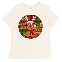 Bone Cute reindeer Christmas Ladies Tee - Jasminsmagicworld