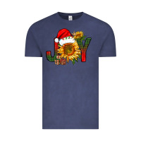 Vintage Denim joy christmas with sunflower bbs Vintage Tee - BundleAndBundleShop