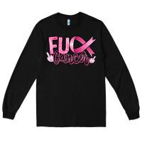 Black Fu*ck Cancer Long Sleeve Tee - RanaPortraitStore