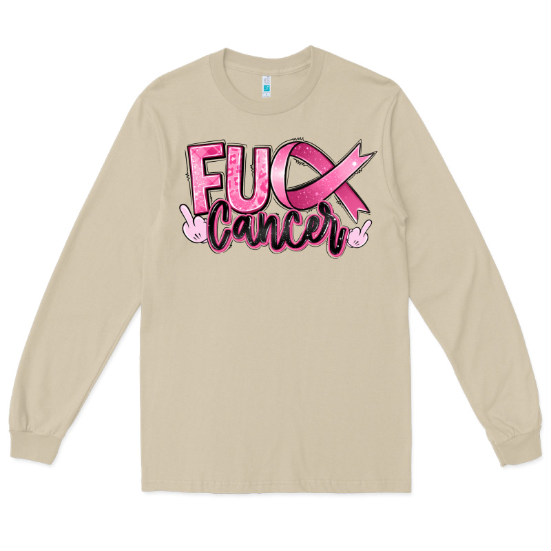 Fu*ck Cancer Long Sleeve Tee by RanaPortraitStore | Teevron