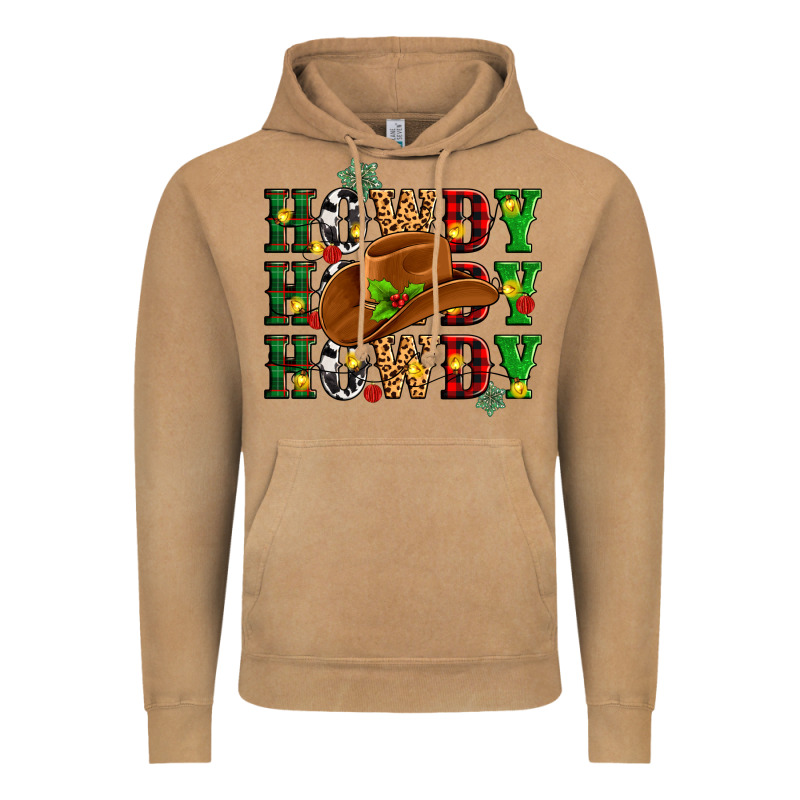Howdy Howdy Howdy Christmas Vintage Hoodie by MaliasSmallBusiness | Teevron